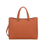 Sac  main femme zipp nora cognac en cuir