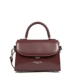 Petit sac  main suave even bordeaux en cuir
