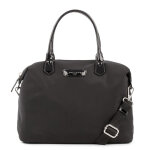 Sac  main zipp m basic verni noir en toile