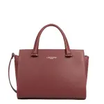 Sac  main zipp m sierra bordeaux en cuir