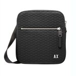 Sacoche messenger logo en métal homme noir Sacoche messenger logo en métal homme noir