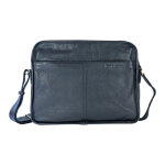 Sac messenger noir en cuir Sac messenger noir en cuir