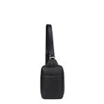 Sac monobretelle confort noir en cuir ines