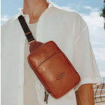 Sac monobretelle stuart cognac en cuir ula