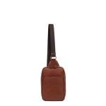 Sac monobretelle stuart marron en cuir zola