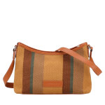 Sac port crois femme teresa cognac en toile