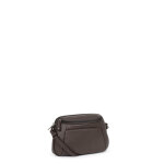 Sac porté travers cuir confort taupe trix Sac porté travers cuir confort taupe trix