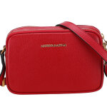 Sac port travers en cuir raquel - rouge