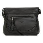 Sac port travers - cuir de vachette noir ruth