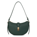 Sac port paule 1 anse aude vert fonc cara en cuir