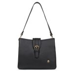 Sac port paule 1 anse luna noir en cuir bella