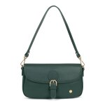 Sac porté épaule 1 anse luna sapin vert pin en cuir lena Sac porté épaule 1 anse luna sapin vert pin en cuir lena
