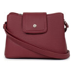 Sac porté épaule 1 anse maya carmin rouge dee Sac porté épaule 1 anse maya carmin rouge dee
