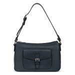 Sac port paule 1 anse mirabelle bleu ptrole en cuir sam