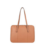 Sac port� �paule 2 anses 15'' & a4 cuir confort tan