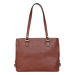 Sac port paule 2 anses a4 cuir republique marron clara