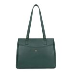 Sac porté épaule 2 anses a4 luna sapin vert pin en cuir fleur Sac porté épaule 2 anses a4 luna sapin vert pin en cuir fleur
