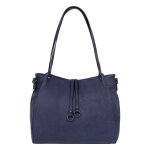 Sac port� �paule 2 anses gracieuse bleu nuit luna
