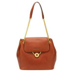 Sac porté épaule cognac en cuir Sac porté épaule cognac en cuir