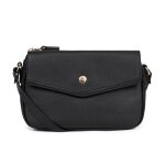Sac porté travers luna noir en cuir zola Sac porté travers luna noir en cuir zola