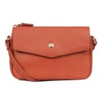 Sac port travers luna orange en cuir sue