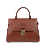 Sac port� main 1 poign�e jeanne marron en cuir cate