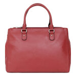 Sac port main 2 poignes - a4 - cuir de vachette - rouge fonc - confort