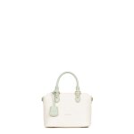 Sac port main 2 poignes cali blanc / vert clair maia