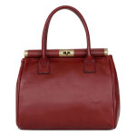 Sac porté main 2 poignées cuir republique carmin vera Sac porté main 2 poignées cuir republique carmin vera