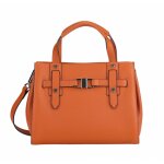 Sac port main en cuir cognac daphn