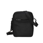Sac porte travers noir polyester en cuir Sac porte travers noir polyester en cuir