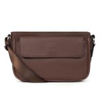 Sac reporter cuir confort chocolat zadie