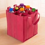 Sac transport bouteille rouge