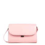 Sac trotteur  rabat avec fermoir s suave even rose en cuir