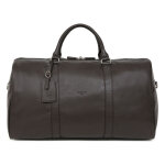 Sac de voyage cuir confort marron fonc� dina