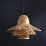 Salacot suspension bambou