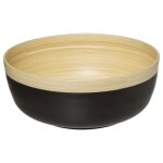 Saladier modern color charbon en bambou 30cm