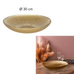 Saladier en verre dore d30cm m6