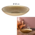 Saladier en verre dore d40cm m4 Saladier en verre dore d40cm m4