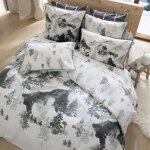 Housse de couette coton dr. salen - gris