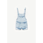 Salopette fille, short hellasgi bleu