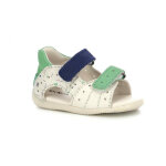 Sandale bebe garcon boping blanc en cuir