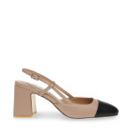 Sandale en cuir marron et noir zeina Sandale en cuir marron et noir zeina