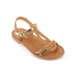 Sandale enfant badou camel / or - les tropéziennes en cuir Sandale enfant badou camel / or - les tropéziennes en cuir