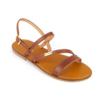 Sandale femme baden tan - les tropziennes marron en cuir