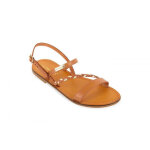 Sandale femme batresse miel en cuir Sandale femme batresse miel en cuir