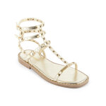 Sandale femme coralie or - les tropziennes en cuir