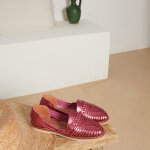 Sandales femmes en cuir alegre rose flashy Sandales femmes en cuir alegre rose flashy
