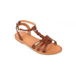 Sandale femme hamsuni marron en cuir Sandale femme hamsuni marron en cuir
