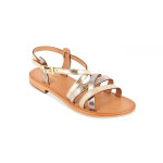 Sandale femme hapax multicolore en cuir